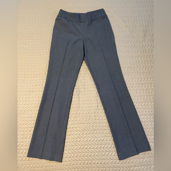 Long/Tall Talbots gray side zip pants, size 6, 34 inseam. Excellent condition. - Picture 1 of 8